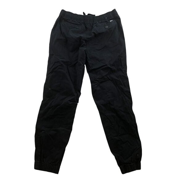 Aeropostale Mens Jogger Pants Small Pull On Black Stretch Casual Drawstring - Picture 2 of 14
